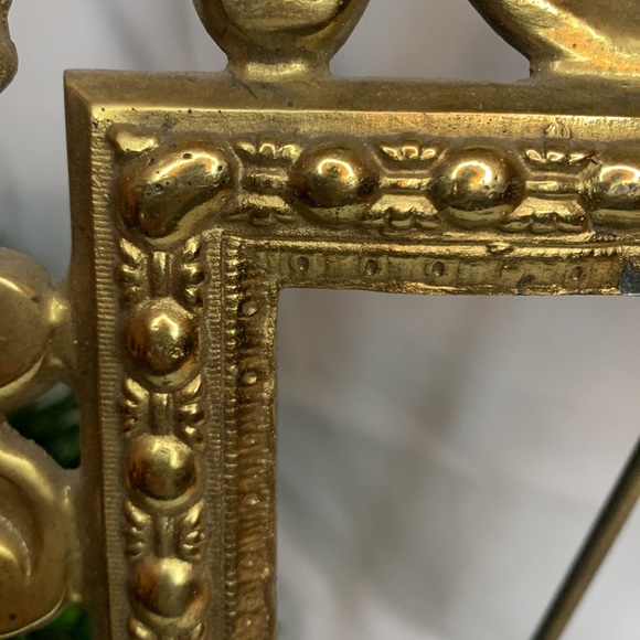 Vintage Rococo style scrolled decorative solid brass  frame - Picture 9 of 15